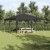 vidaXL Party Tent Anthracite 400 x 400 x 266 cm Polyethylene and Steel