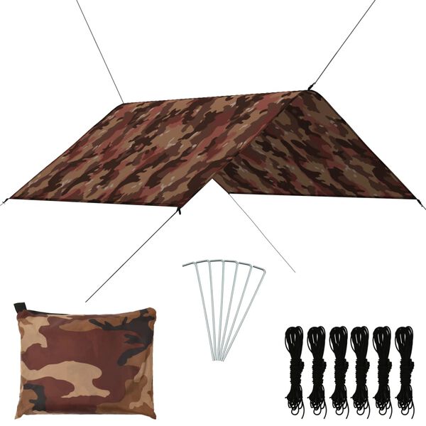 vidaXL Outdoor Tarp 3x2.85 m Camouflage