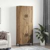 vidaXL Highboard Artisan oak 69.5 x 34 x 180 cm Engineered Wood