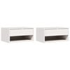 vidaXL Bedside Table 2 pcs White 50 x 32.5 x 24 cm Solid pine wood