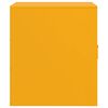 vidaXL Bedside Cabinet Mustard Yellow 34.5x39x44 cm Steel