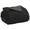 vidaXL Summer Duvet Black and Anthracite 220 x 200 cm Microfiber