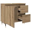 vidaXL Bathroom Cabinet Artisan Oak 65x33x60 cm Engineered Wood