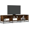 vidaXL TV Cabinet Smoked Oak 180x40x46 cm Engineered Wood