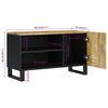 vidaXL TV Cabinet 80x33x46 cm Solid Wood Mango&Engineered Wood