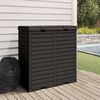 vidaXL Outdoor Garbage Bin Black 78x41x86 cm Polypropylene