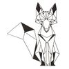Homemania Wall Decoration Fox 33x40 cm Steel Black