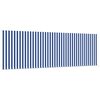 vidaXL Retractable Awning Retractable Striped Blue 350 x 200 cm Fabric
