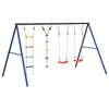 vidaXL Outdoor Swing Set with Swings. Ladder. Disc Swing
