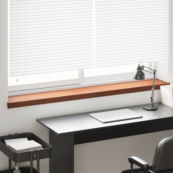 vidaXL Window Sill Brown Wood 120 x 20 x 4.5 cm PVC