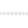 vidaXL Garden Fence with Hoop Top Steel 1248x100 cm Black