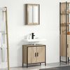 vidaXL Bathroom Furniture Set with Shelf 2 pcs Brown 60 x 30 x 60 cm