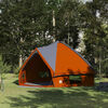 vidaXL Teepee Tent with Roof Grey and Orange 567 x 470 x 242 cm