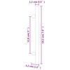 vidaXL Cabinet Handles 10 pcs Silver 128 mm Stainless Steel