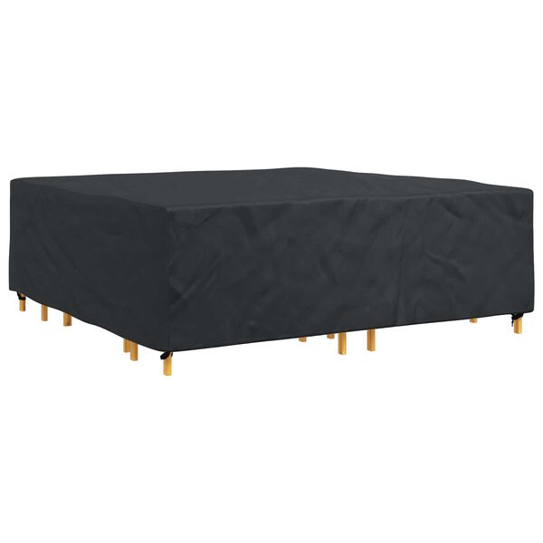 vidaXL Furniture Cover Plain Black 220 x 220 x 70 cm 600D