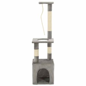 vidaXL Cat Tree with Sisal Scratching Posts 109 cm Grey