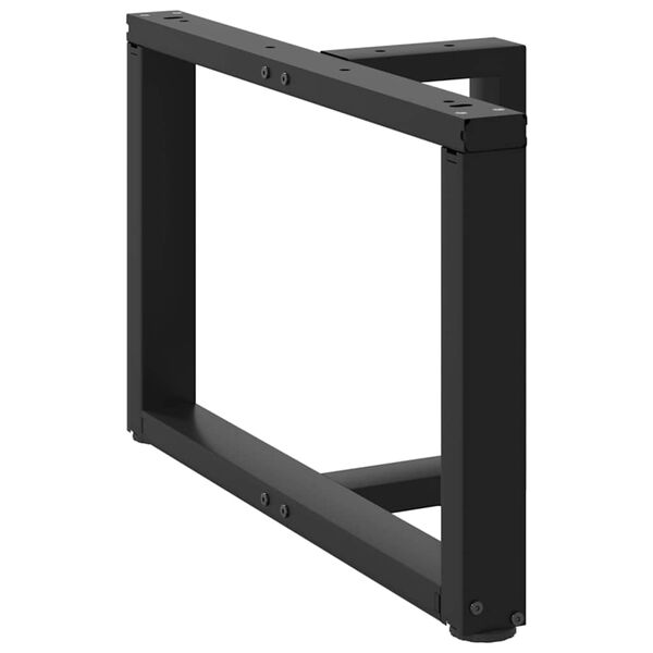 vidaXL Coffee Table Legs T-Shaped&nbsp;2 pcs Black 70x25x(42-43) cm Steel