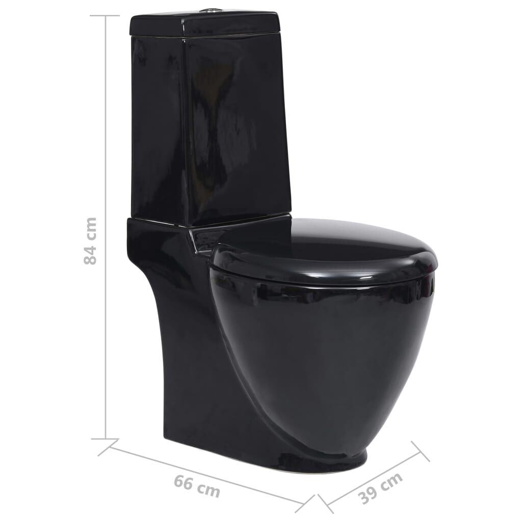 Round bowl toilet seat top