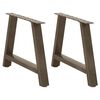 vidaXL Coffee Table Legs A-Shaped 2 pcs 60x(42-43) cm Steel
