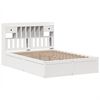 vidaXL Bed Frame without Mattress White 140x190 cm Solid Wood Pine