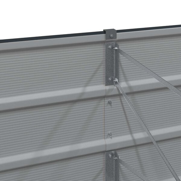 vidaXL Planter Anthracite 385 x 50 x 77 cm Galvanised Steel