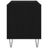 vidaXL Record Cabinet Black Oak 85 x 38 x 48 cm Engineered Wood