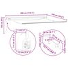 vidaXL Automatic Retractable Awning with LED Anthracite&White 300x250 cm