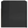 vidaXL Wall Mounted TV Cabinets 2 pcs High Gloss Black 30.5x30x30 cm