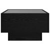 vidaXL Coffee Table Black oak 50 x 50 x 30 cm Engineered wood