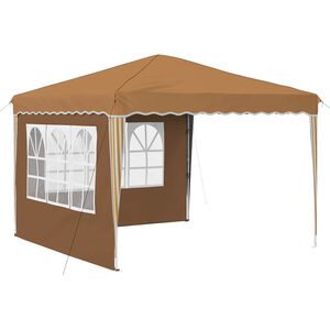 vidaXL Pop-up Party Tent Beige 288 x 288 x 245 cm Oxford Fabric