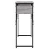 vidaXL Console Table with Shelf Grey Sonoma 105x30x75cm Engineered Wood