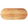 vidaXL Table Top Light Brown 140x60x4 cm Solid Wood Oak Oval