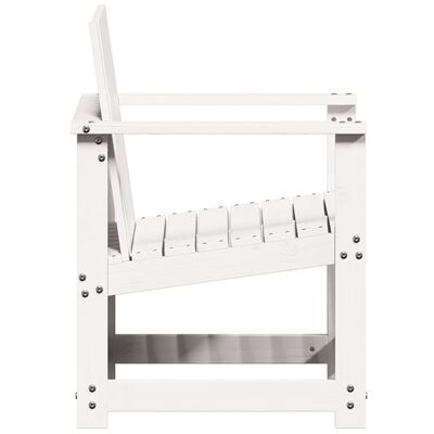 vidaXL Garden Chair White 62x56x77 cm Solid Wood Pine