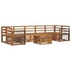 vidaXL Sofa Sets 8 pcs Natural Solid Acacia Wood