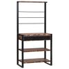 vidaXL Kitchen Rack Multicolour and Black 80 x 40 x 160 cm