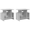vidaXL TV Stand 2 pcs Grey Sonoma Engineered Wood
