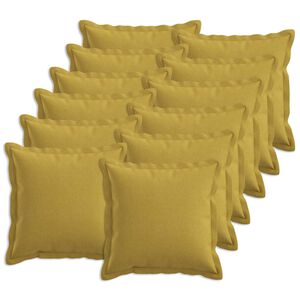 vidaXL Cushion Cover 12 pcs HOUTEN Light Green 40 x 40 cm Faux Linen