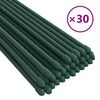 vidaXL Garden Plant Stakes 30 pcs Green 115 cm Steel