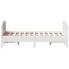 vidaXL Bed Frame without Mattress White 120x190 cm Small Double Solid Wood Pine