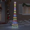 vidaXL LED Christmas Tree Multicolour 70 x 70 x 250 cm Metal