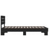 vidaXL Bed Frame without Mattress Black 90x190 cm Single