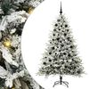 vidaXL Artificial Pre-lit Christmas Tree with Ball Set Green 180 cm