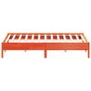 vidaXL Bed Frame without Mattress Wax Brown 180x200 cm Super King Solid Wood Pine