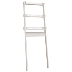 vidaXL Toilet Rack White 63.5x32x179 cm Solid Wood Pine