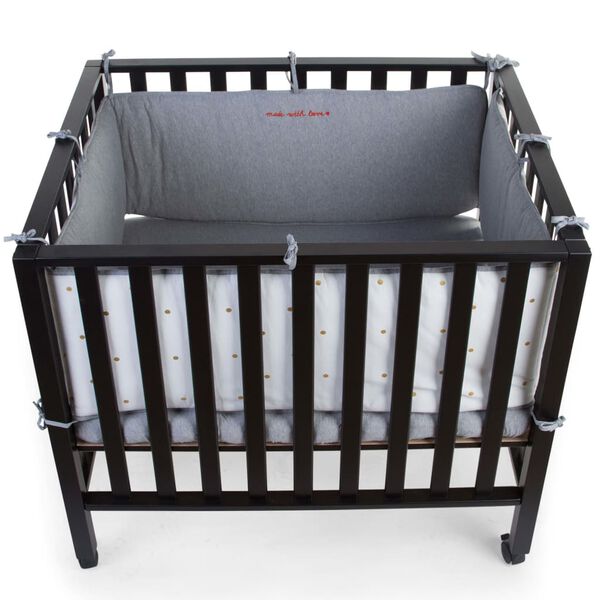 CHILDHOME Playpen Protection 340x35cm Jersey Gold Dots