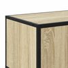 vidaXL TV Cabinet Sonoma Oak 120x35x41 cm Engineered Wood and Metal