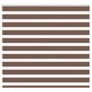 vidaXL Zebra Blind Brown 160x100 cm Fabric Width 155.9 cm Polyester