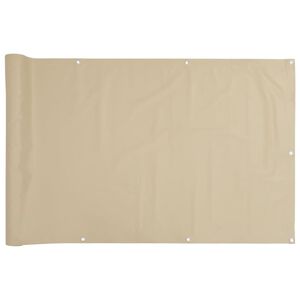 vidaXL Balcony Screen Oxford Fabric 90x400 cm Beige