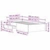 vidaXL Bed Frame with Drawer Artisan Oak 100 x 200 cm Engineered Wood