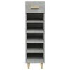 vidaXL Shoe Cabinet Concrete Grey 30x35x105 cm Engineered Wood